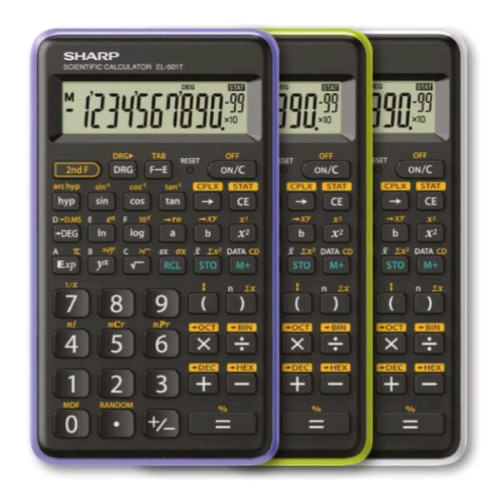 CALCOLATRICE SCIENTIFICA EL 501TB SHARP VERDE